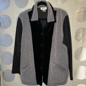 Adolfo Sport Mixed Media Jacket